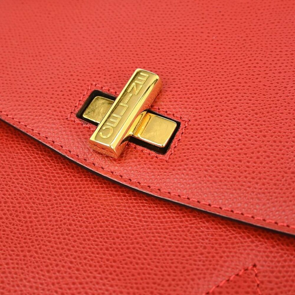 Celine Handbag Leather Red Leather Handbag - Picture 7 of 10
